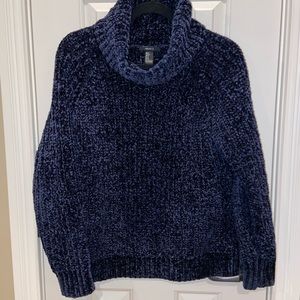 Dark Blue Chenille Sweater